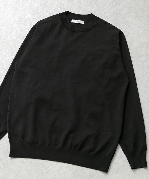 URBAN RESEARCH DOORS(アーバンリサーチドアーズ)の「LIFE STYLE TAILOR ハイゲージクルーネック長袖ニット(シャツ/ブラウス・メンズ・グリーン/ブラック/グレー系その他・MEDIUM/LARGE)」の1枚目の写真