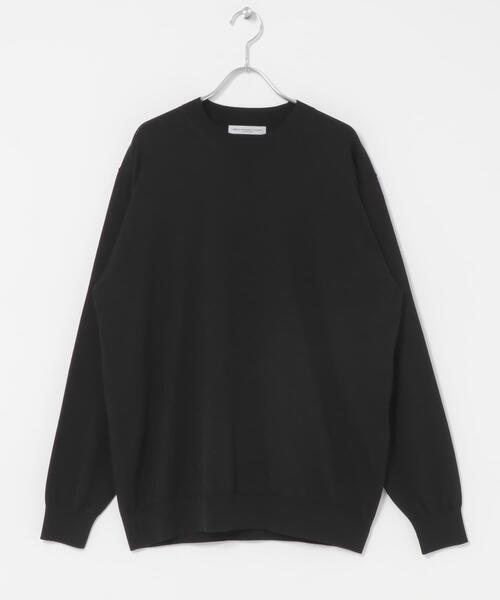 URBAN RESEARCH DOORS(アーバンリサーチドアーズ)の「LIFE STYLE TAILOR ハイゲージクルーネック長袖ニット(シャツ/ブラウス・メンズ・グリーン/ブラック/グレー系その他・MEDIUM/LARGE)」の4枚目の写真