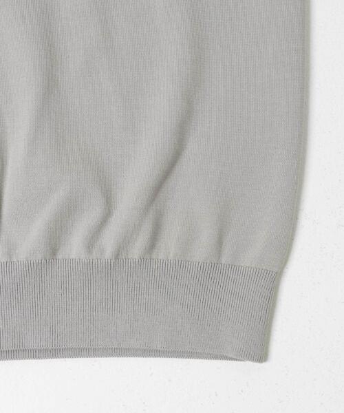 URBAN RESEARCH DOORS(アーバンリサーチドアーズ)の「LIFE STYLE TAILOR ハイゲージクルーネック長袖ニット(シャツ/ブラウス・メンズ・グリーン/ブラック/グレー系その他・MEDIUM/LARGE)」の7枚目の写真
