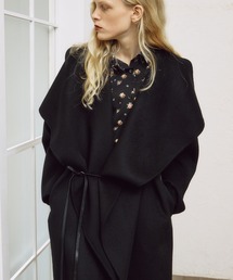 ドレープショールカラーコート / Draped Shawl Collar Coat