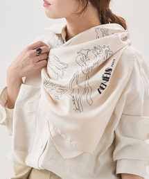 journal standard L'essage（ジャーナルスタンダードレサージュ）の「《追加》AENEIS/エネス Nostalgia Flowers Silk Scarf 90 スカーフ（バンダナ/スカーフ）」