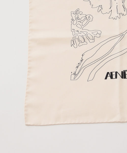 journal standard L'essage（ジャーナルスタンダードレサージュ）の「《追加》AENEIS/エネス Nostalgia Flowers Silk Scarf 90 スカーフ（バンダナ/スカーフ・レディース・アイボリー・FREE）」の6枚目の写真