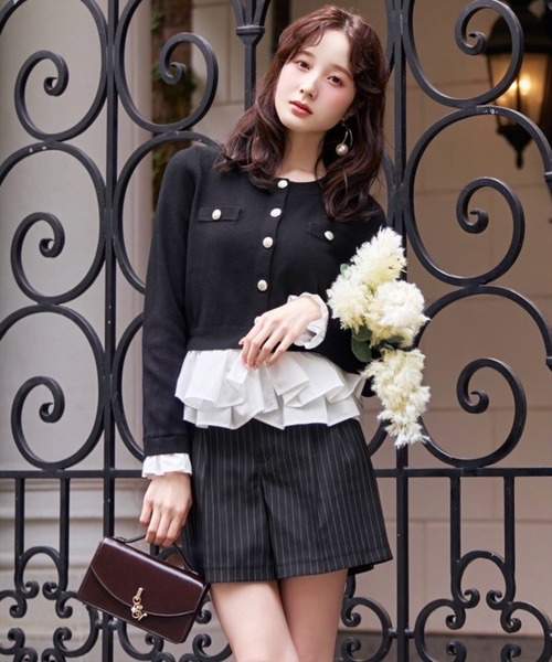 WILLSELECTION(ウィルセレクション)の「ランダムヘムドッキングカーディガン(カーディガン/ボレロ・レディース・ブラック/ベージュ/ピンク/グレー・FREE)」の15枚目の写真