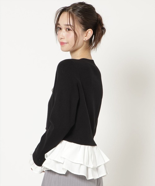 WILLSELECTION(ウィルセレクション)の「ランダムヘムドッキングカーディガン(カーディガン/ボレロ・レディース・ブラック/ベージュ/ピンク/グレー・FREE)」の6枚目の写真