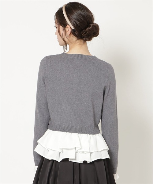 WILLSELECTION(ウィルセレクション)の「ランダムヘムドッキングカーディガン(カーディガン/ボレロ・レディース・ブラック/ベージュ/ピンク/グレー・FREE)」の14枚目の写真