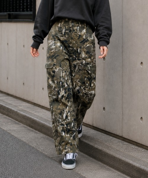 center i(センターアイ)の「カモフラージュ柄 ワイドカーゴパンツ(カーゴパンツ・レディース・カモフラージュ・M/L)」の2枚目の写真