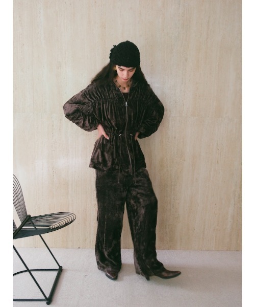 Ruh Dhan(ルーダン)の「Botanical Dye Velour Pants(その他パンツ・レディース・ブラウン/グレー/アイボリー・FREE)」の17枚目の写真