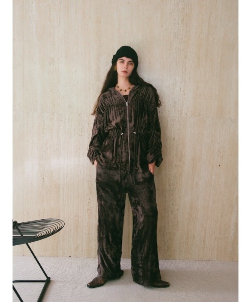 Ruh Dhan(ルーダン)の「Botanical Dye Velour Pants(その他パンツ・レディース・ブラウン/グレー/アイボリー・FREE)」の18枚目の写真