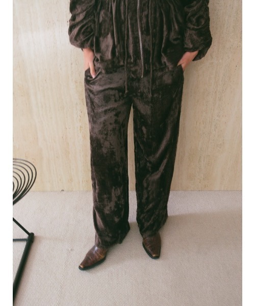 Ruh Dhan(ルーダン)の「Botanical Dye Velour Pants(その他パンツ・レディース・ブラウン/グレー/アイボリー・FREE)」の20枚目の写真