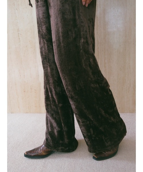 Ruh Dhan(ルーダン)の「Botanical Dye Velour Pants(その他パンツ・レディース・ブラウン/グレー/アイボリー・FREE)」の21枚目の写真