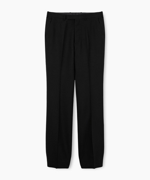 LAD MUSICIAN(ラッドミュージシャン)の「WOOL GABARDINE FLARE DRAPE PANTS(スラックス・メンズ・ブラック・46/44/42)」の1枚目の写真