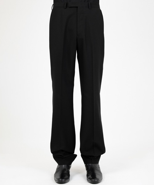 LAD MUSICIAN(ラッドミュージシャン)の「WOOL GABARDINE FLARE DRAPE PANTS(スラックス・メンズ・ブラック・46/44/42)」の2枚目の写真