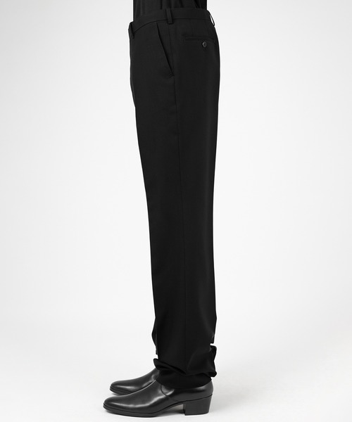 LAD MUSICIAN(ラッドミュージシャン)の「WOOL GABARDINE FLARE DRAPE PANTS(スラックス・メンズ・ブラック・46/44/42)」の3枚目の写真