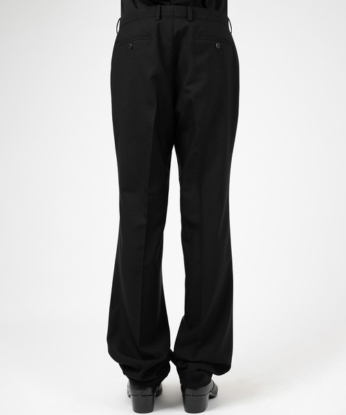 LAD MUSICIAN(ラッドミュージシャン)の「WOOL GABARDINE FLARE DRAPE PANTS(スラックス・メンズ・ブラック・46/44/42)」の4枚目の写真