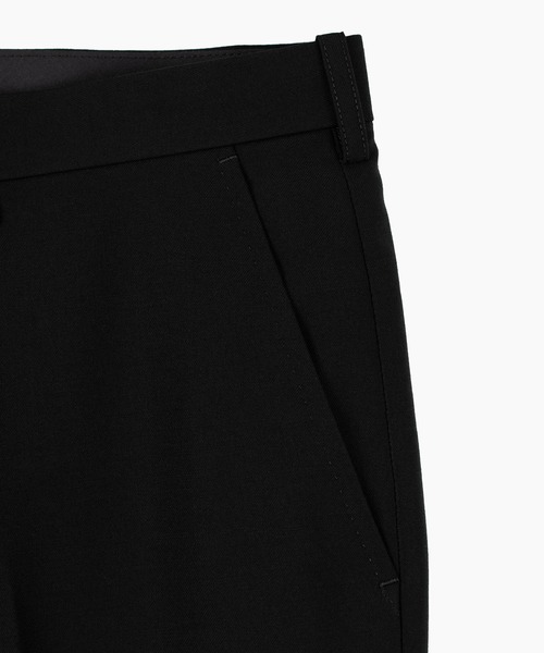 LAD MUSICIAN(ラッドミュージシャン)の「WOOL GABARDINE FLARE DRAPE PANTS(スラックス・メンズ・ブラック・46/44/42)」の6枚目の写真