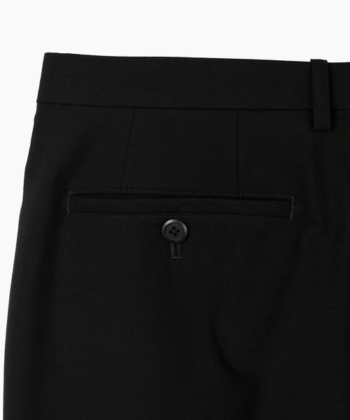 LAD MUSICIAN(ラッドミュージシャン)の「WOOL GABARDINE FLARE DRAPE PANTS(スラックス・メンズ・ブラック・46/44/42)」の7枚目の写真