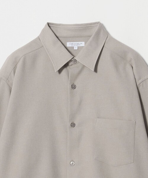 A DAY IN THE LIFE UNITED ARROWS（アデイインザライフユナイテッドアローズ）の「ウールライク カルゼ リラックス レギュラーカラーシャツ＜A DAY IN THE LIFE＞（シャツ/ブラウス・メンズ・ナチュラル/ブラック/ダークグレー・S/M/L）」の10枚目の写真