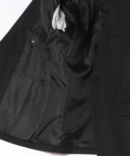 Scrap Book（スクラップブック）の「【KIMHEKIM】WOOL-BLEND COLLARLESS SINGLE TAILORING JACKET（テーラードジャケット・レディース・ブラック・M/S）」の2枚目の写真
