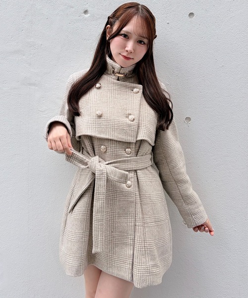 NOMAE(ノーマエ)の「ビット2wayカラーコート(ステンカラーコート・レディース・ベージュ系その他/ライトグレー/ダークグレー・FREE)」の18枚目の写真
