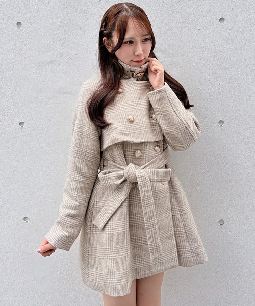 NOMAE(ノーマエ)の「ビット2wayカラーコート(ステンカラーコート・レディース・ベージュ系その他/ライトグレー/ダークグレー・FREE)」の19枚目の写真