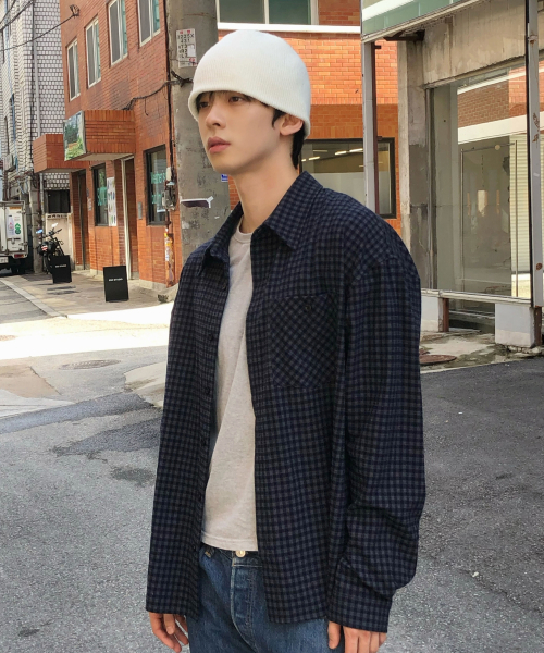 THE DREAMER(ザ・ドリーマー)の「クラシック セミクロップドチェックシャツ ミッドナイトネイビー(シャツ/ブラウス・レディース・その他・LARGE/MEDIUM)」の5枚目の写真