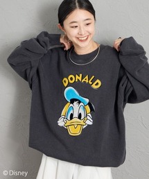 JEANS FACTORY Clothes（ジーンズファクトリークローズ）の「[Jeans Factory Clothes/ジーンズファクトリークローズ] フロッキープリント キャラクターダメージスウェット / ディズニー（スウェット）」