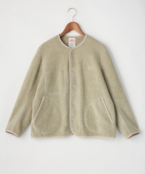 DANTON　フリースノーカラージャケット DANTON（ダントン）】フリースノーカラージャケット（ブルゾン