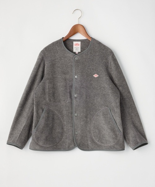 DANTON　フリースノーカラージャケット DANTON（ダントン）】フリースノーカラージャケット（ブルゾン