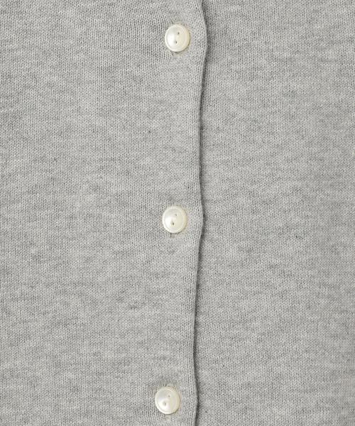 green label relaxing(グリーンレーベルリラクシング)の「【KIDS】コットン バックタックリボン カーディガン◆(カーディガン/ボレロ・キッズ・グレー/ケリー・135/95/L/125/M/115/S/105)」の6枚目の写真
