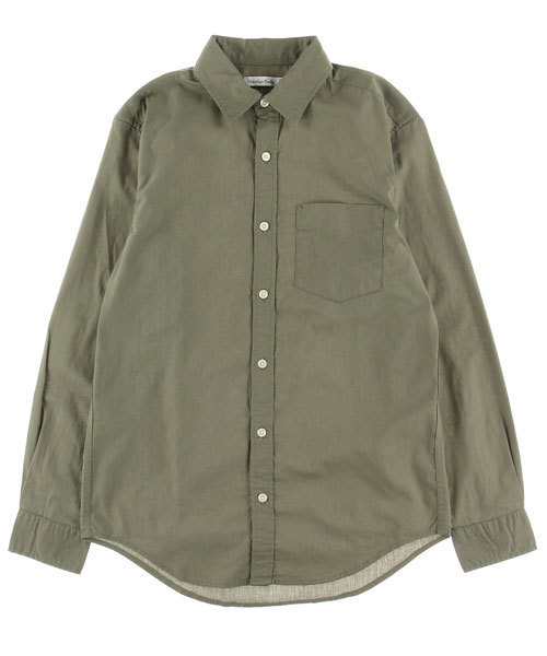 SEVENDAYS=SUNDAY(セブンデイズサンデイ)の「40/_ブロード 長袖レギュラーシャツ(シャツ/ブラウス・メンズ・カーキ/サックスブルー/オフホワイト/ベージュ・M/L/S)」の3枚目の写真