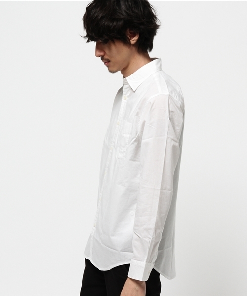 SEVENDAYS=SUNDAY(セブンデイズサンデイ)の「40/_ブロード 長袖レギュラーシャツ(シャツ/ブラウス・メンズ・カーキ/サックスブルー/オフホワイト/ベージュ・M/L/S)」の8枚目の写真