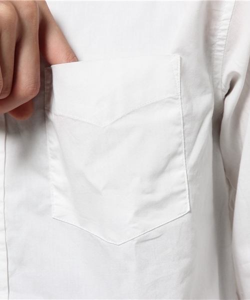 SEVENDAYS=SUNDAY(セブンデイズサンデイ)の「40/_ブロード 長袖レギュラーシャツ(シャツ/ブラウス・メンズ・カーキ/サックスブルー/オフホワイト/ベージュ・M/L/S)」の5枚目の写真