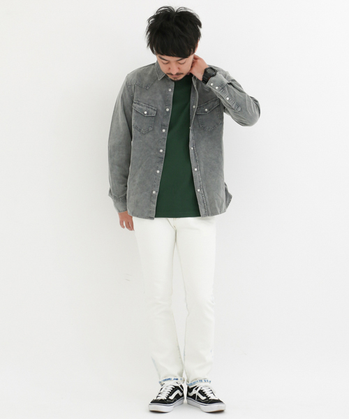 URBAN RESEARCH Sonny Label（アーバンリサーチサニーレーベル）の「ワッフルクルーネックプルオーバー（Tシャツ/カットソー・メンズ・グリーン/ブラウン/オフホワイト/チャコールグレー/イエロー・LARGE/MEDIUM）」の9枚目の写真