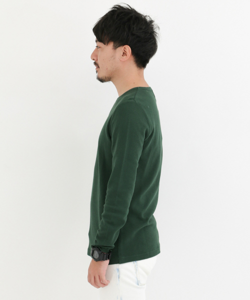 URBAN RESEARCH Sonny Label（アーバンリサーチサニーレーベル）の「ワッフルクルーネックプルオーバー（Tシャツ/カットソー・メンズ・グリーン/ブラウン/オフホワイト/チャコールグレー/イエロー・LARGE/MEDIUM）」の20枚目の写真