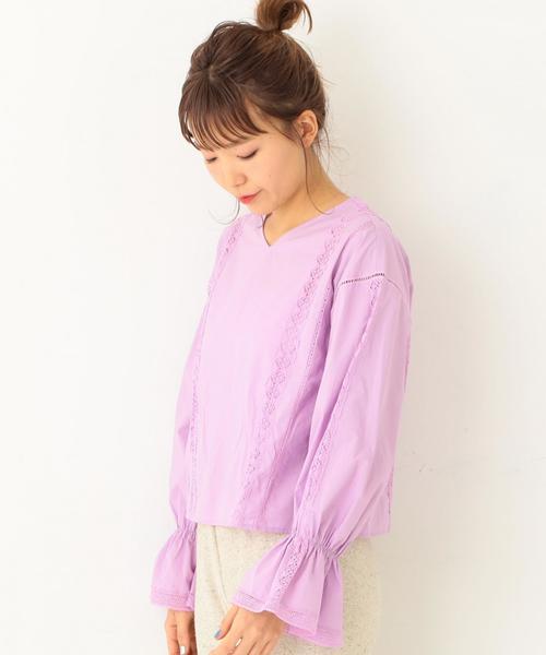 Another Edition（アナザーエディション）の「【WEB店舗限定】ベルスリーブブラウス◆（シャツ/ブラウス・レディース・オフホワイト/ライラック・フリー）」の11枚目の写真