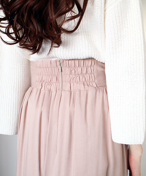 N.（N. Natural Beauty Basic）（エヌエヌナチュラルビューティーベーシック）の「ハイウエストマキシスカート（スカート・レディース・カーキ/ベージュ・MEDIUM）」の10枚目の写真