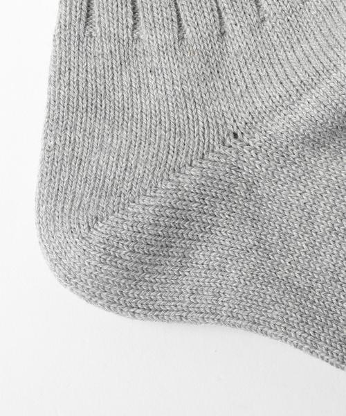 green label relaxing（グリーンレーベルリラクシング）の「BC GLR 2LINE RIB QT ソックス ◆（ソックス/靴下・メンズ・ホワイト/ブラック/グレー/レッド/イエロー・FREE）」の7枚目の写真