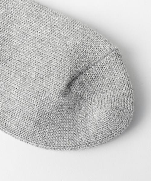 green label relaxing（グリーンレーベルリラクシング）の「BC GLR 2LINE RIB QT ソックス ◆（ソックス/靴下・メンズ・ホワイト/ブラック/グレー/レッド/イエロー・FREE）」の8枚目の写真