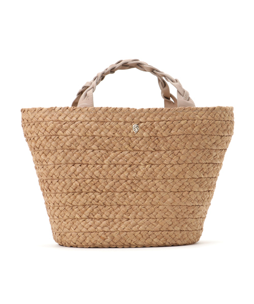 Helen Kaminski（ヘレンカミンスキー）の「HELEN KAMINSKI（ヘレンカミスキー）RHYCES（かごバッグ・レディース・ベージュ/サンドベージュ/チャコールグレー・FREE）」の3枚目の写真