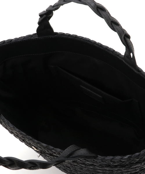 Helen Kaminski（ヘレンカミンスキー）の「HELEN KAMINSKI（ヘレンカミスキー）RHYCES（かごバッグ・レディース・ベージュ/サンドベージュ/チャコールグレー・FREE）」の7枚目の写真