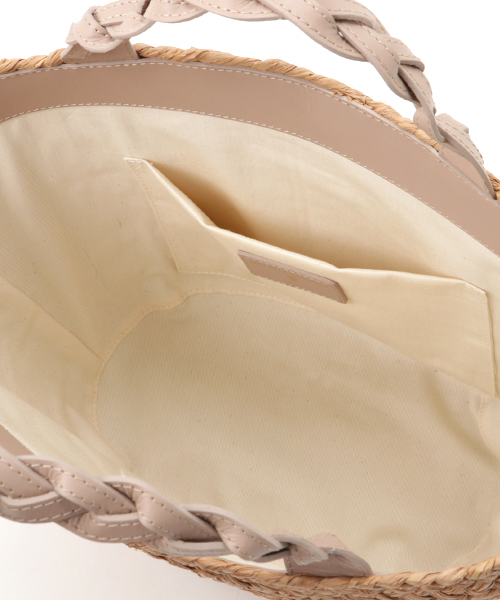 Helen Kaminski（ヘレンカミンスキー）の「HELEN KAMINSKI（ヘレンカミスキー）RHYCES（かごバッグ・レディース・ベージュ/サンドベージュ/チャコールグレー・FREE）」の9枚目の写真