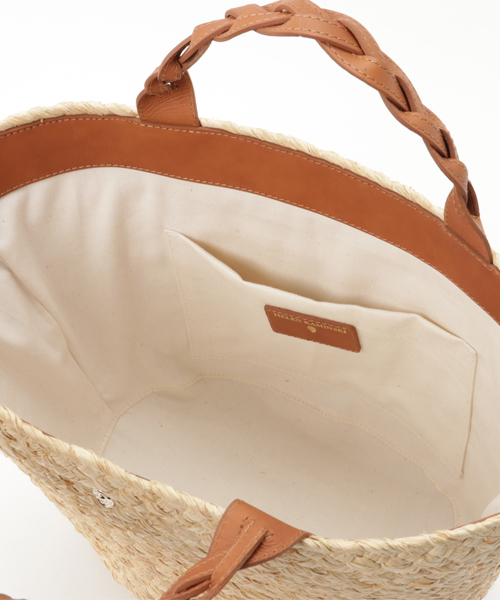 Helen Kaminski（ヘレンカミンスキー）の「HELEN KAMINSKI（ヘレンカミスキー）RHYCES（かごバッグ・レディース・ベージュ/サンドベージュ/チャコールグレー・FREE）」の10枚目の写真