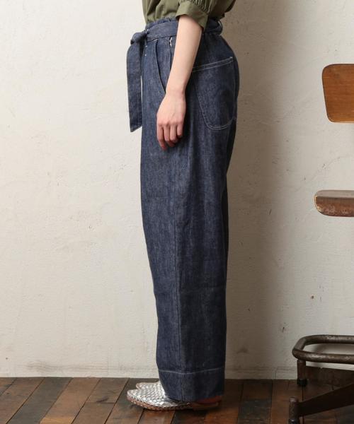 coen（コーエン）の「【『LEE』2017/5月号掲載】フレンチリネンミックスワイドパンツ（その他パンツ・レディース・グレー/ネイビー・LARGE/SMALL/MEDIUM）」の14枚目の写真