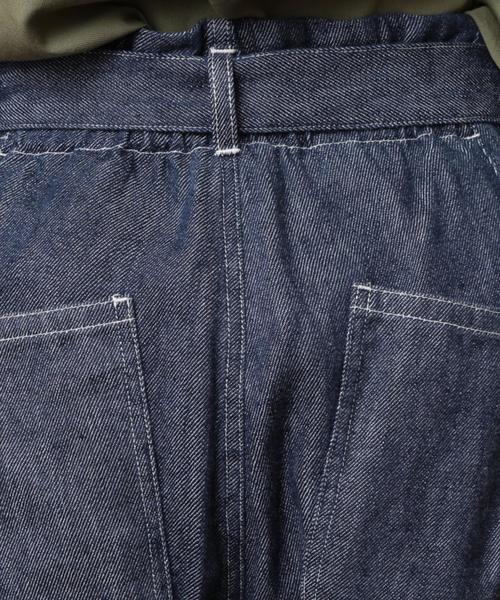 coen（コーエン）の「【『LEE』2017/5月号掲載】フレンチリネンミックスワイドパンツ（その他パンツ・レディース・グレー/ネイビー・LARGE/SMALL/MEDIUM）」の8枚目の写真