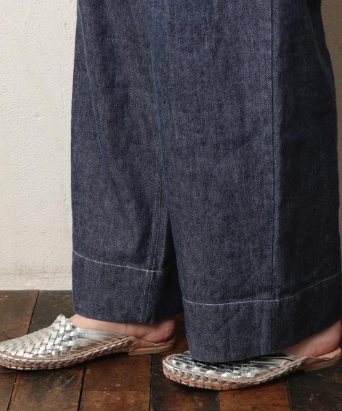 coen（コーエン）の「【『LEE』2017/5月号掲載】フレンチリネンミックスワイドパンツ（その他パンツ・レディース・グレー/ネイビー・LARGE/SMALL/MEDIUM）」の10枚目の写真