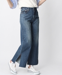 Andemiu | サイドスリットワイドデニム750018(デニムパンツ)