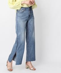 Andemiu | サイドスリットワイドデニム750018(デニムパンツ)