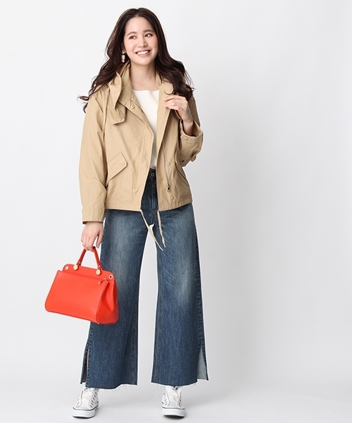 Andemiu（アンデミュウ）の「サイドスリットワイドデニム750018（デニムパンツ・レディース・ブルー/ライトブルー・MEDIUM/SMALL）」の11枚目の写真