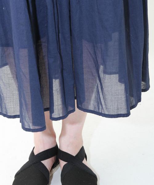 coen（コーエン）の「【『リンネル』2017/6月号掲載】ボイルEASYギャザースカート（スカート・レディース・ベージュ/ネイビー/ストライプ・FREE）」の13枚目の写真