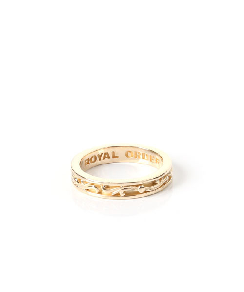 ROYAL ORDER(ロイヤルオーダー)の「SMALL VERONETTE RING(リング・メンズ・ゴールド・18号 US-9)」の3枚目の写真